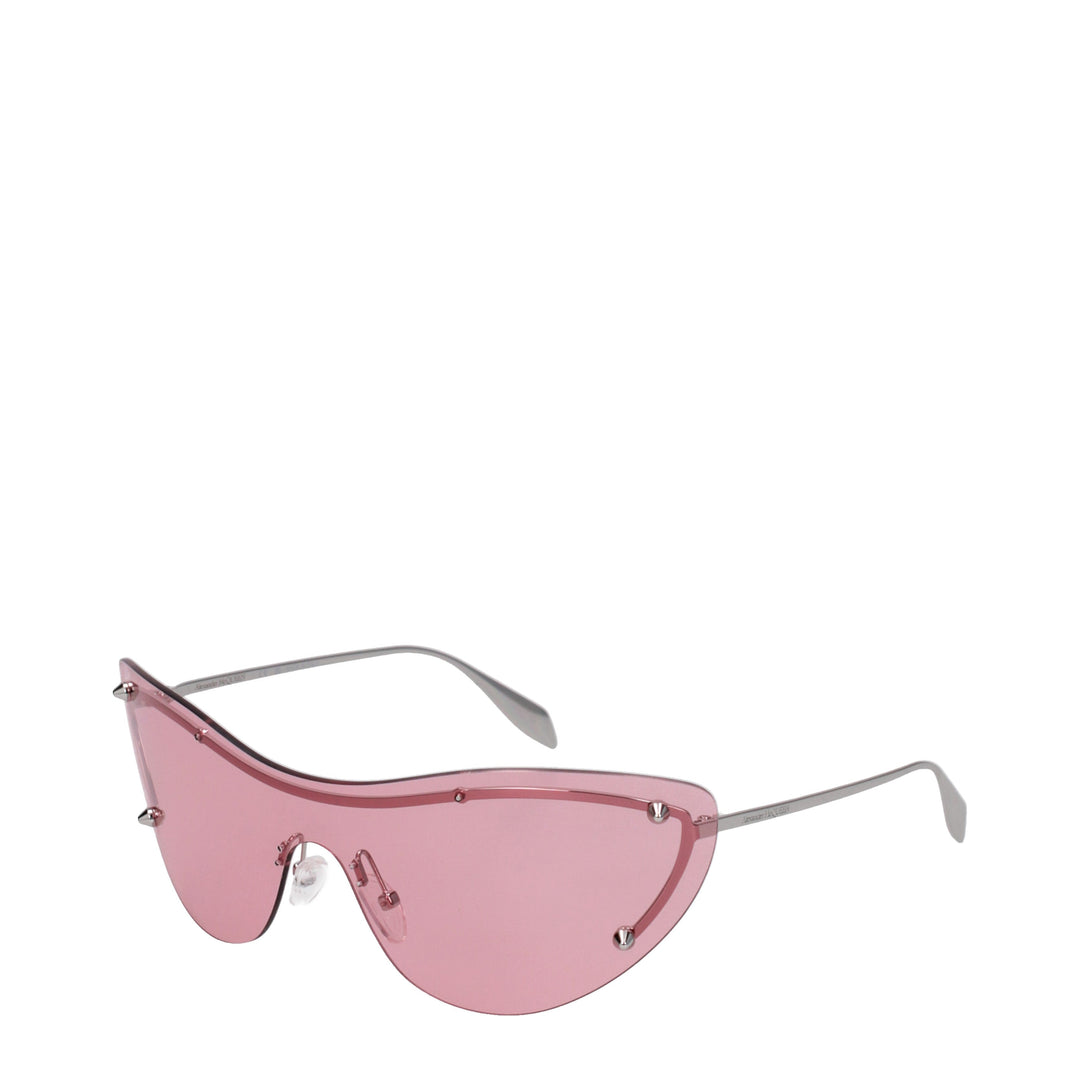 Alexander McQueen Women's Sunglasses Metal Pink/Silver