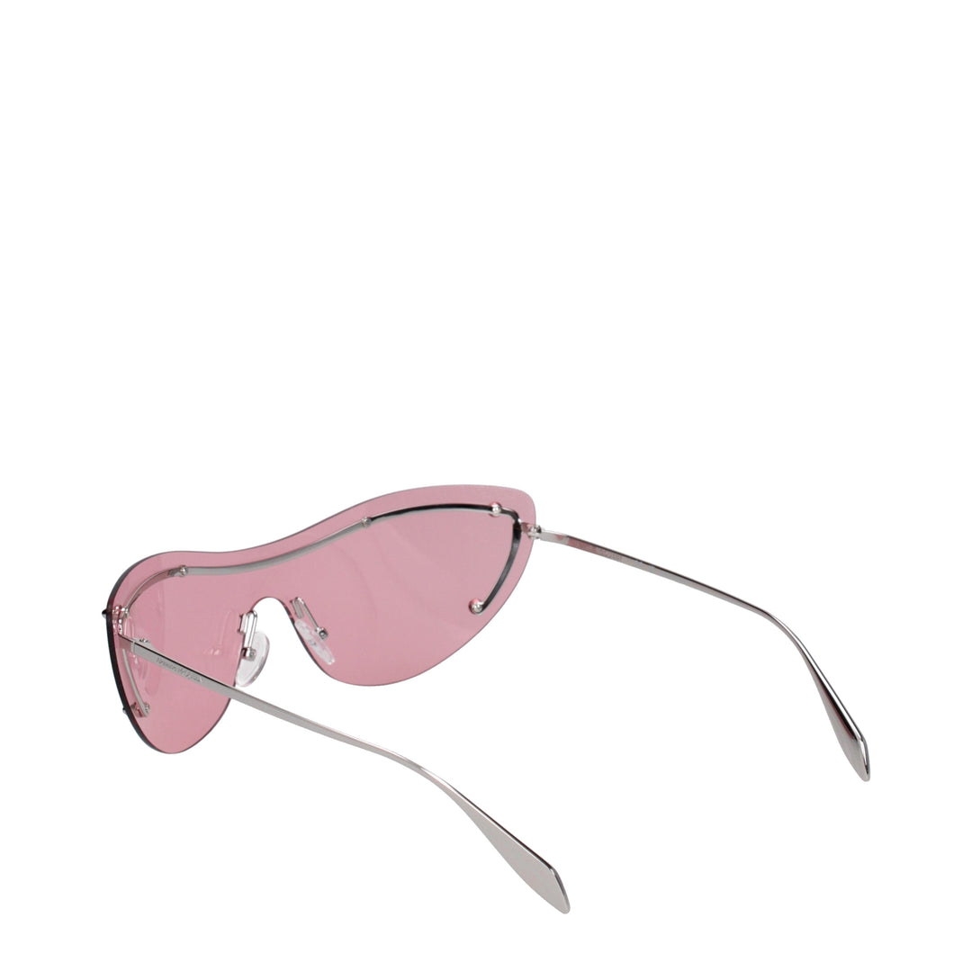 Alexander McQueen Women's Sunglasses Metal Pink/Silver