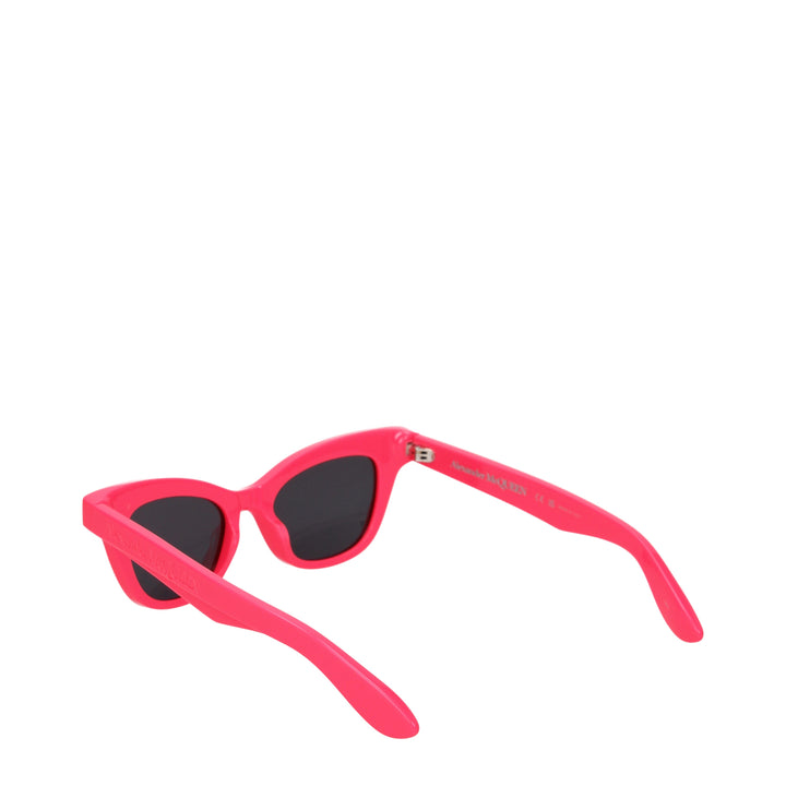 Alexander McQueen Women's Sunglasses Acetate Fuxia/Black