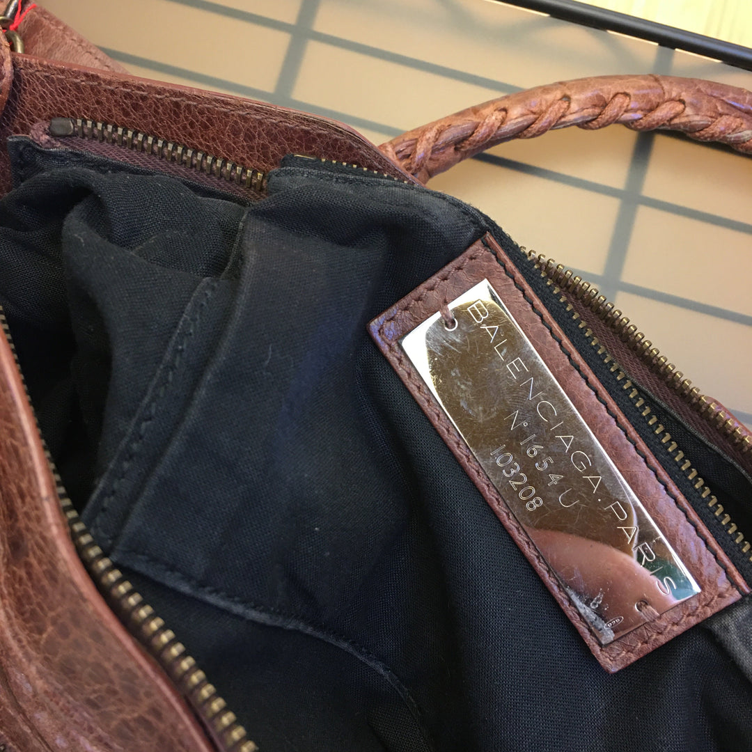 Top Quality Balenciaga First Handbag in Brown Leather
