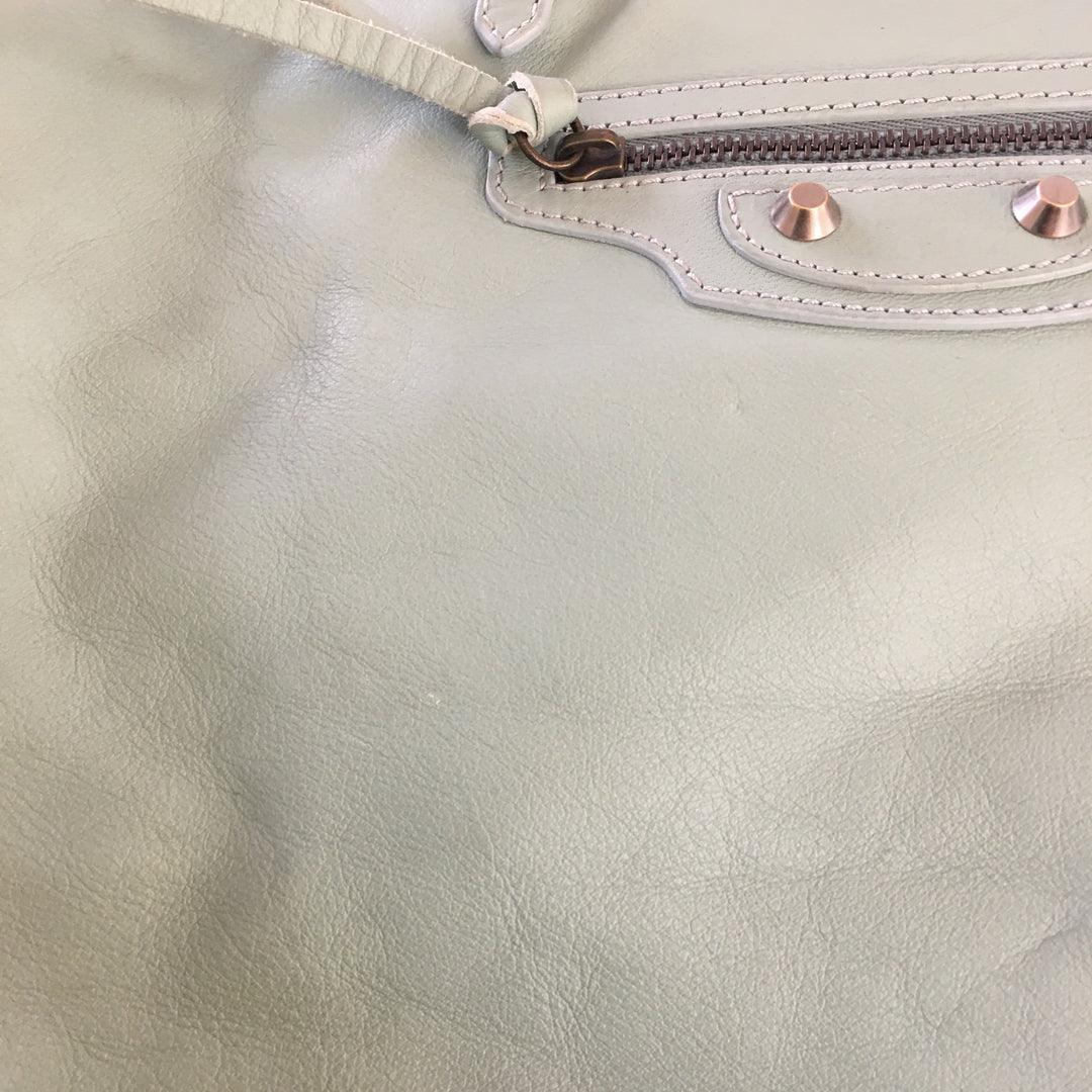Top Quality Balenciaga Papier Shoulder Bag in Blue Leather