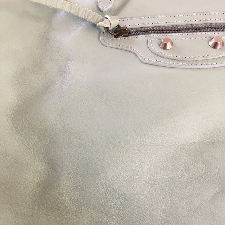 Top Quality Balenciaga Papier Shoulder Bag in Blue Leather