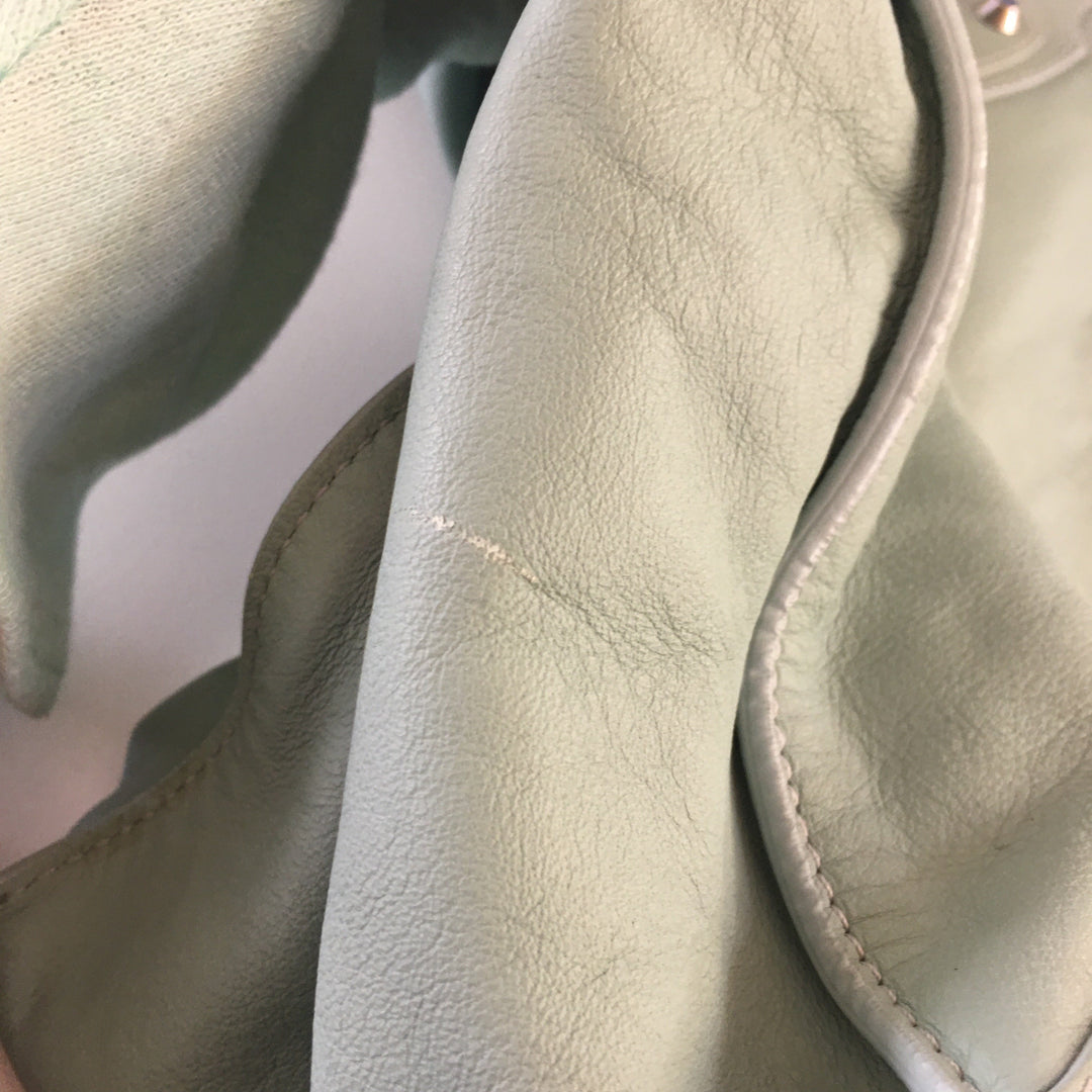 Top Quality Balenciaga Papier Shoulder Bag in Blue Leather