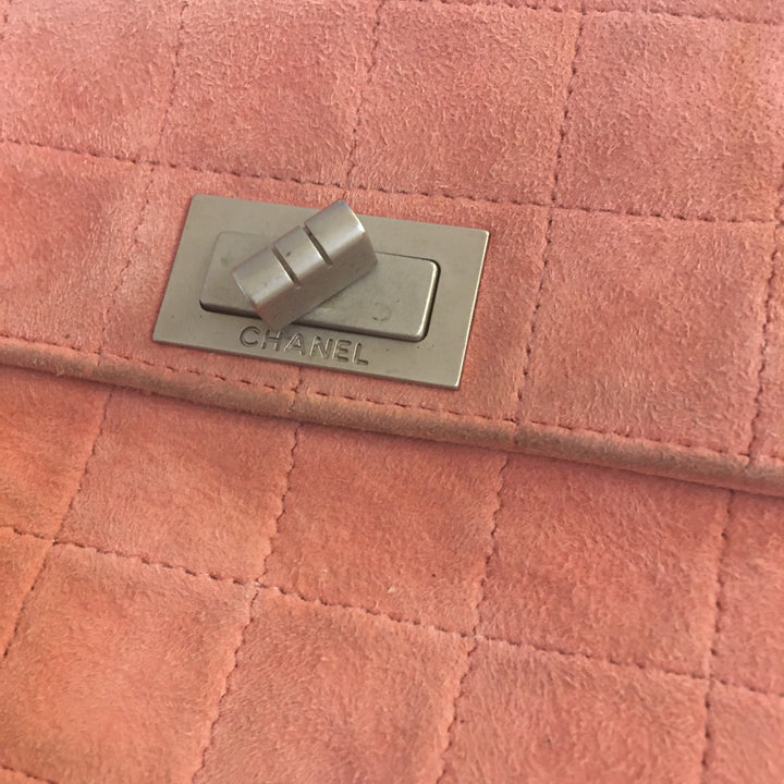 Chanel 2.55 Shoulder Bag in Pink Suede