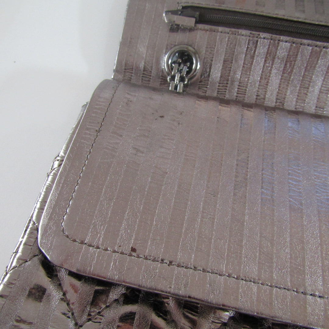 Chanel 2.55 Reissue 227 Double New Metallic Striped Shoulder Bag