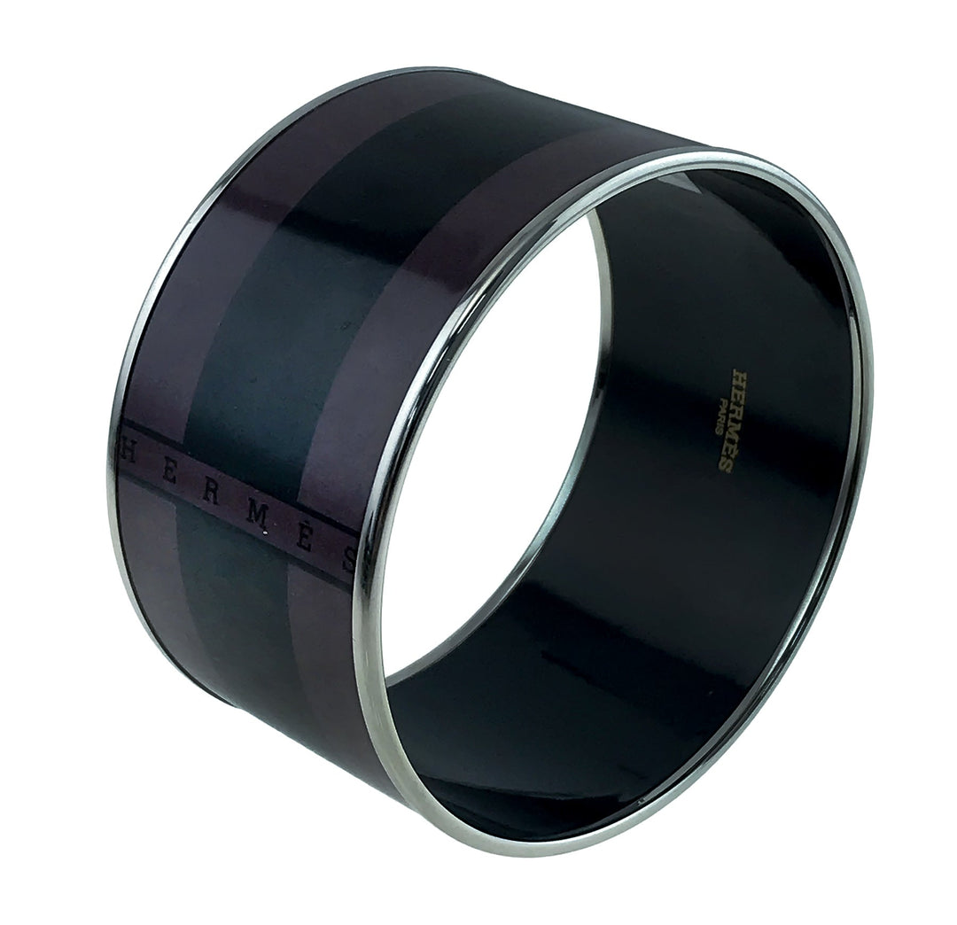 Top quality Hermes Bicolor Enamel Wide Bangle Medium