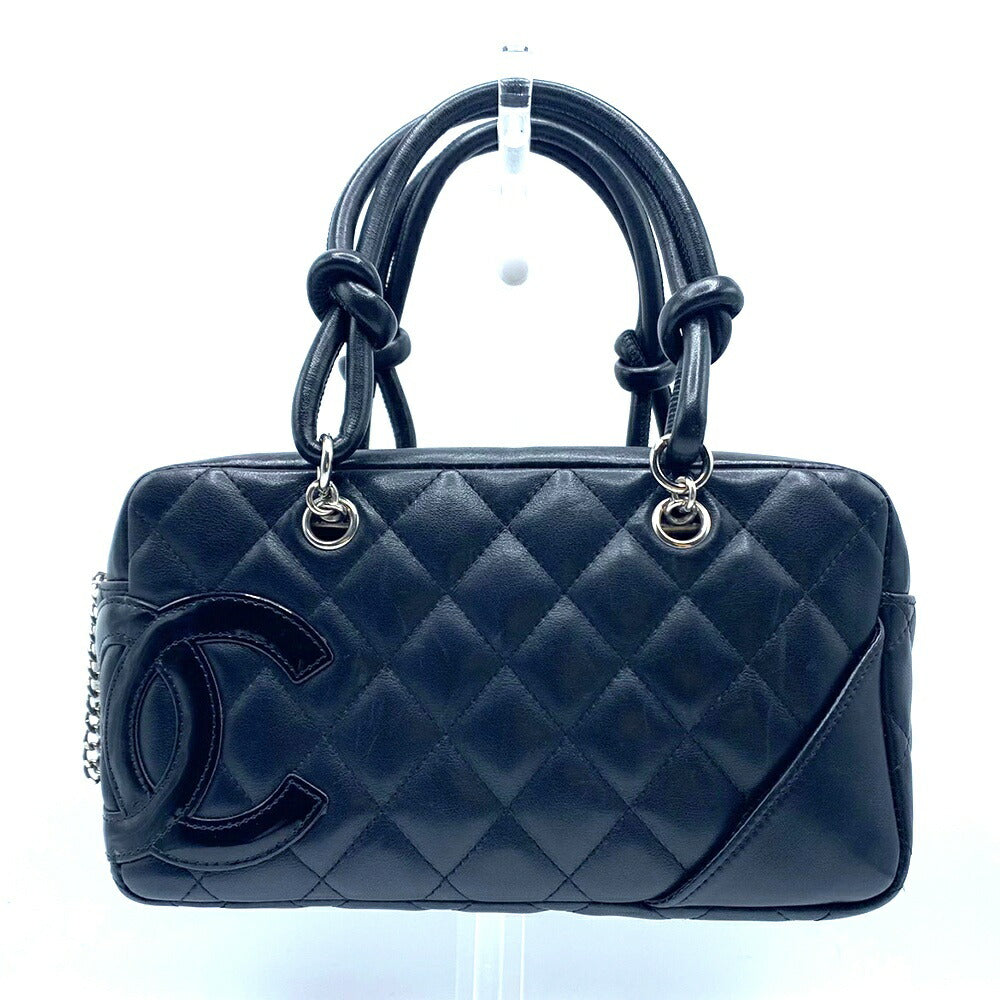 Top Quality Chanel Cambon Mini Bowling Bag Black