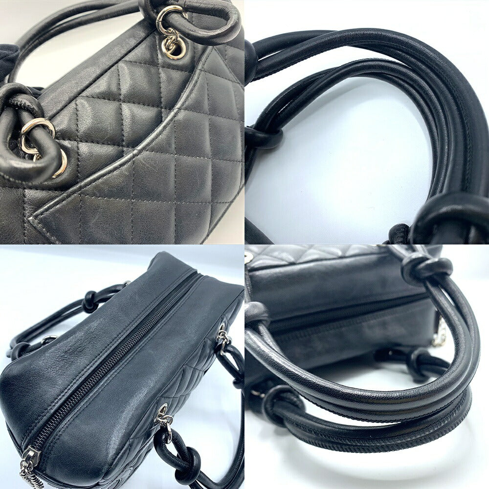 Top Quality Chanel Cambon Mini Bowling Bag Black