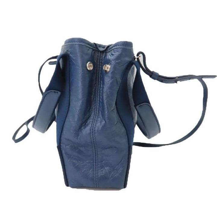 Top Quality Balenciaga Navy Cabas XS Leather Tote