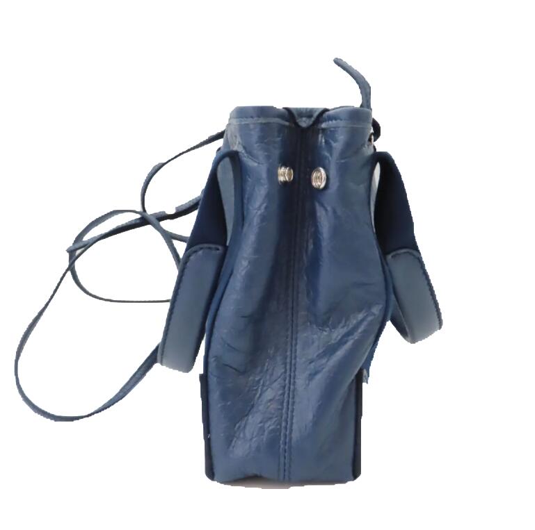 Top Quality Balenciaga Navy Cabas XS Leather Tote