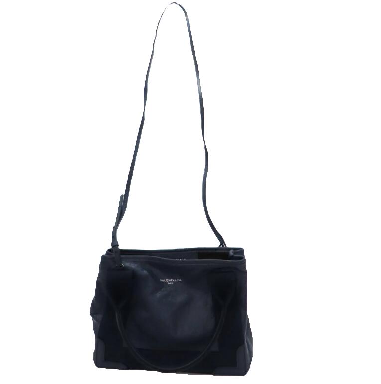 Top Quality Balenciaga Navy Cabas XS Leather Tote