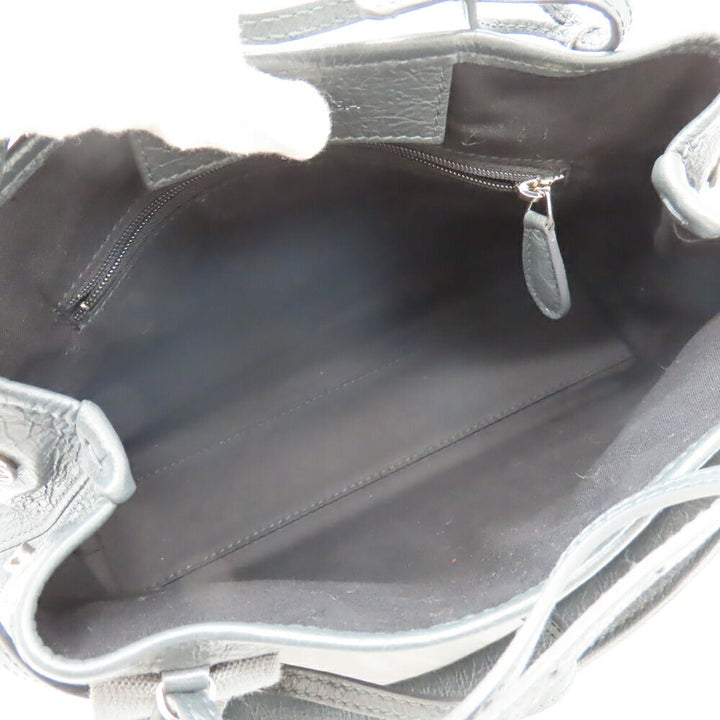 Top Quality Balenciaga Navy Cabas XS Leather Tote