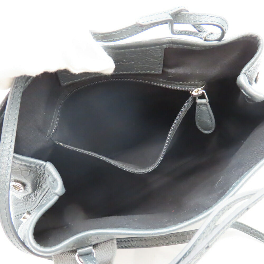 Top Quality Balenciaga Navy Cabas XS Leather Tote