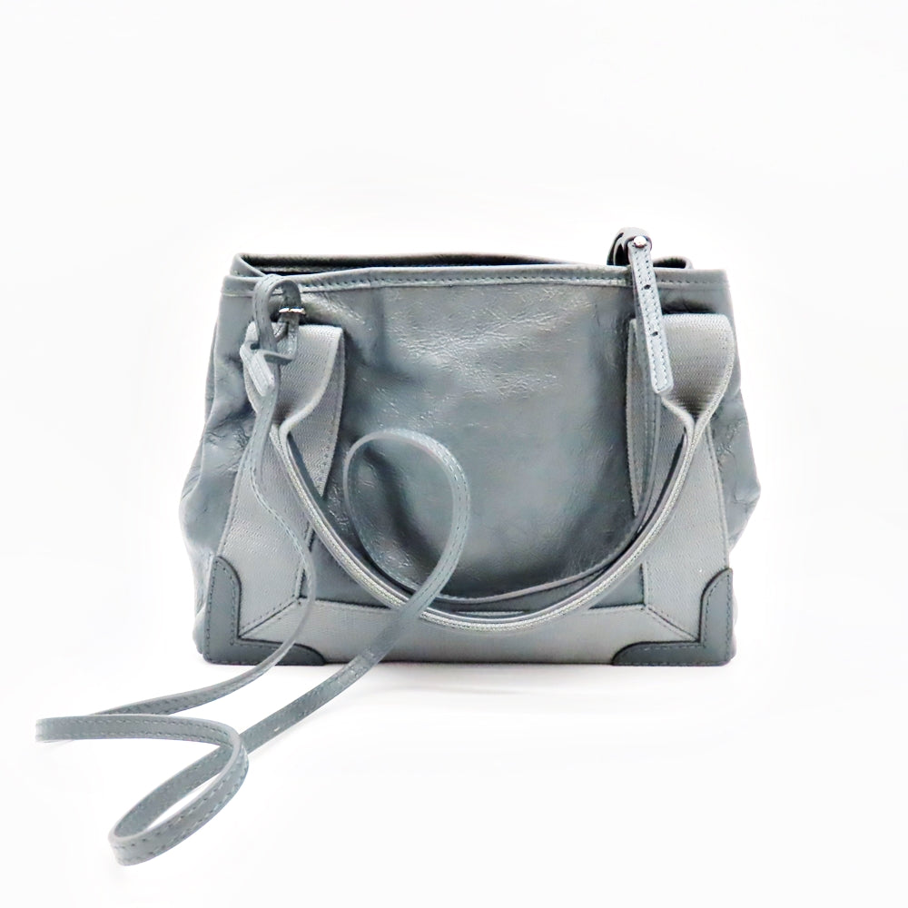 Top Quality Balenciaga Navy Cabas XS Leather Tote