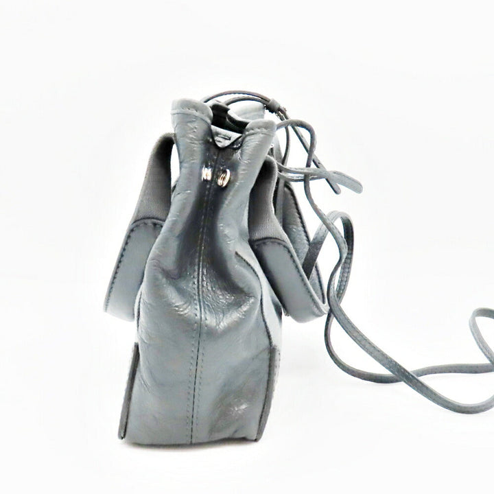 Top Quality Balenciaga Navy Cabas XS Leather Tote