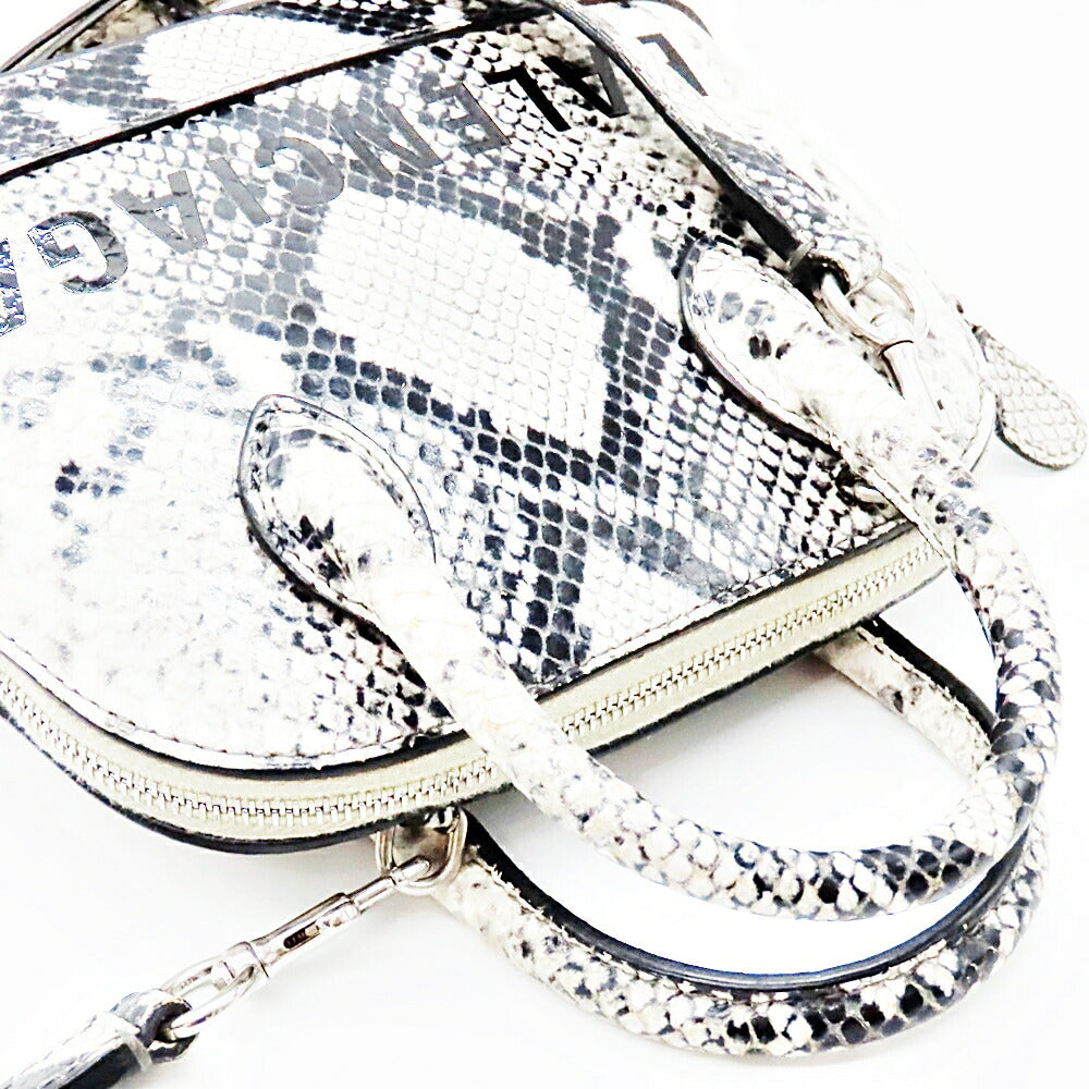 Top Quality Balenciaga Ville Top Handle XXS Python Embossed