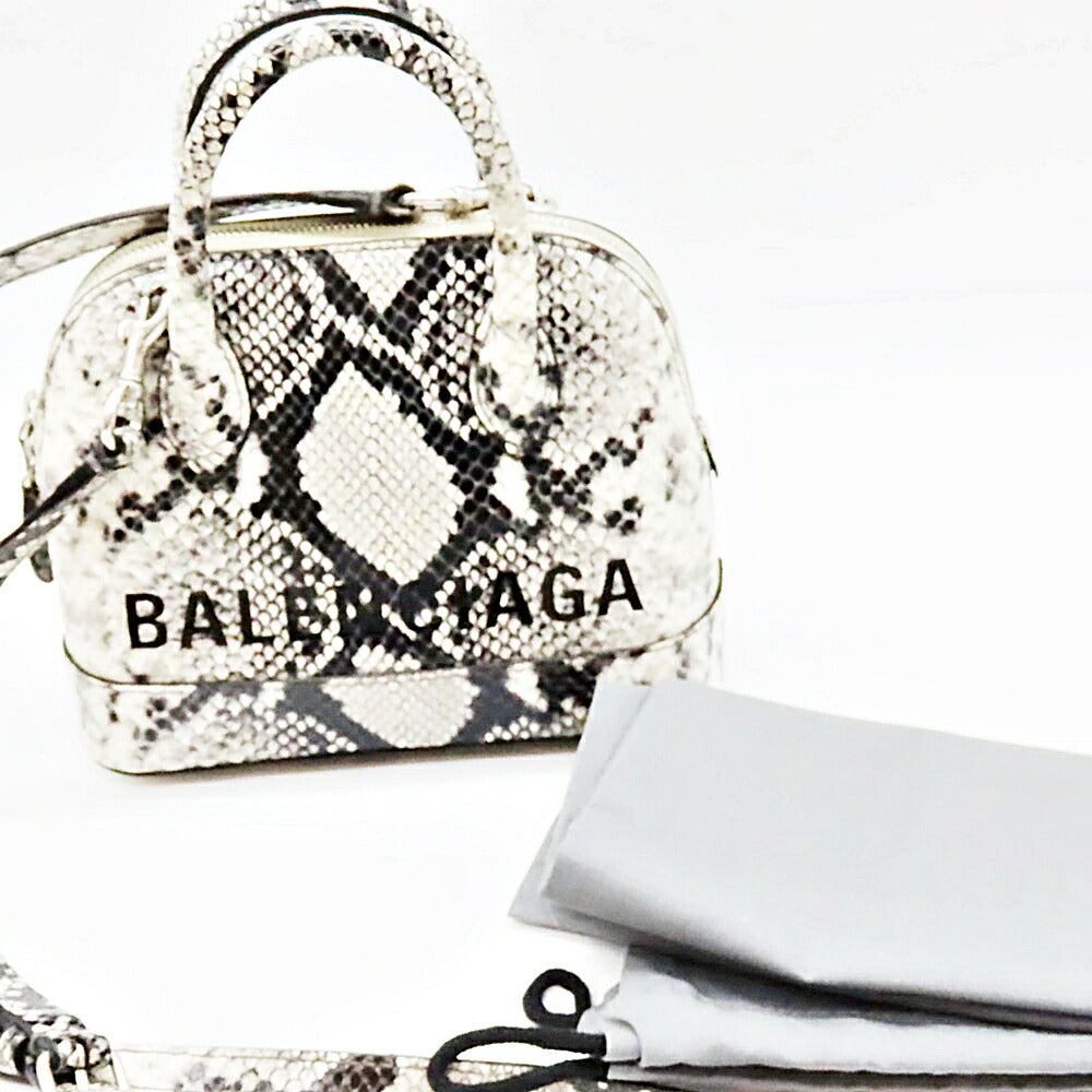 Top Quality Balenciaga Ville Top Handle XXS Python Embossed