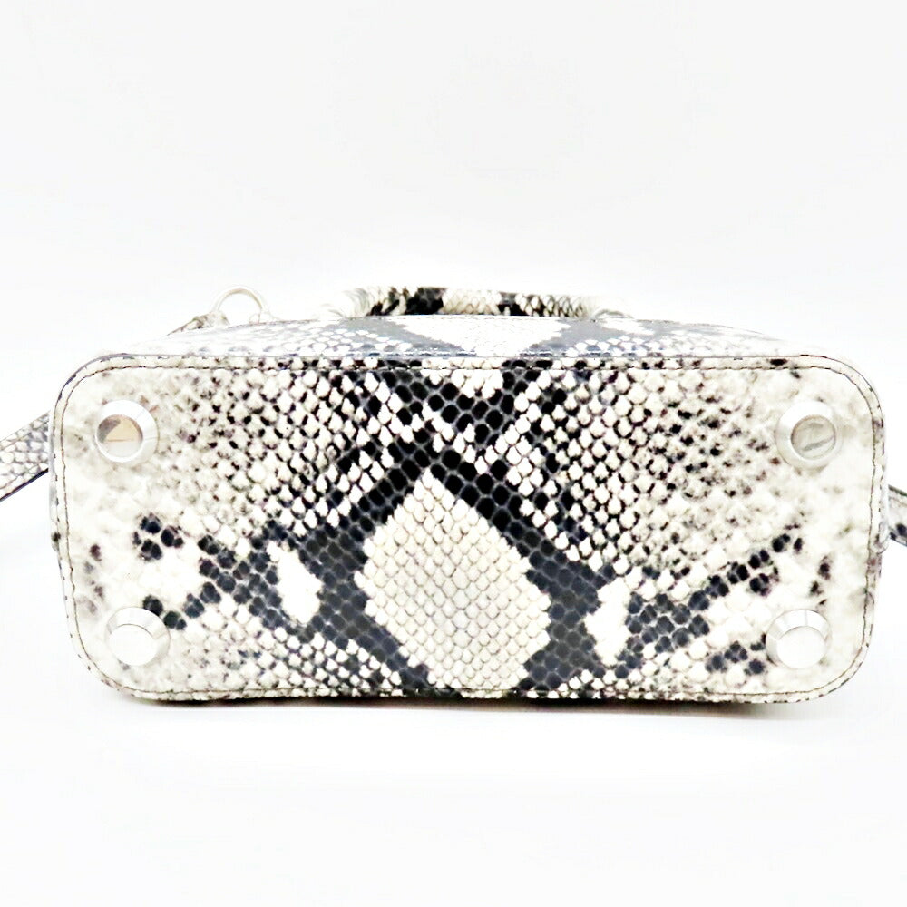Top Quality Balenciaga Ville Top Handle XXS Python Embossed