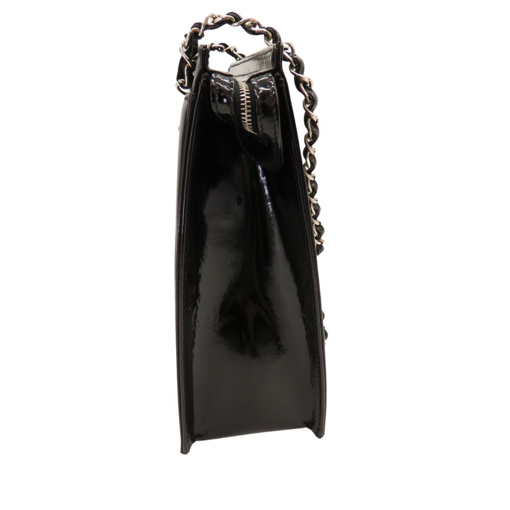 Top Quality Chanel Patent Leather Shoulder Bag Black