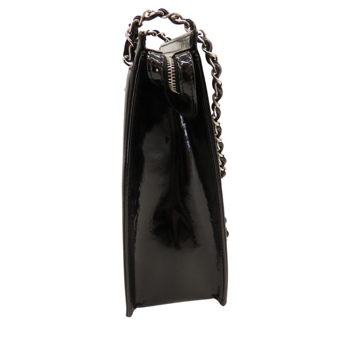 Top Quality Chanel Patent Leather Shoulder Bag Black