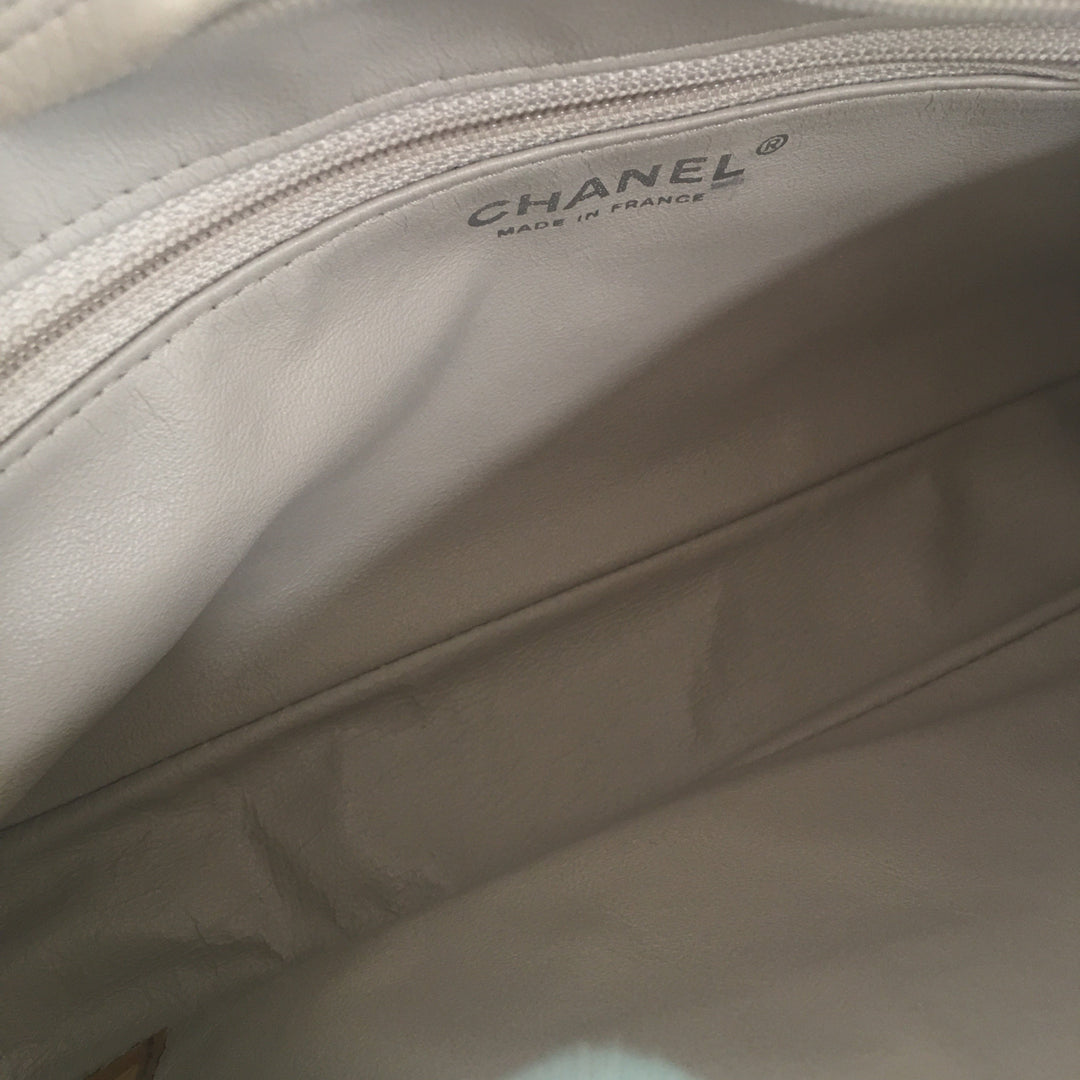 Top Quality Chanel Camera Shoulder Bag in Beige Leather