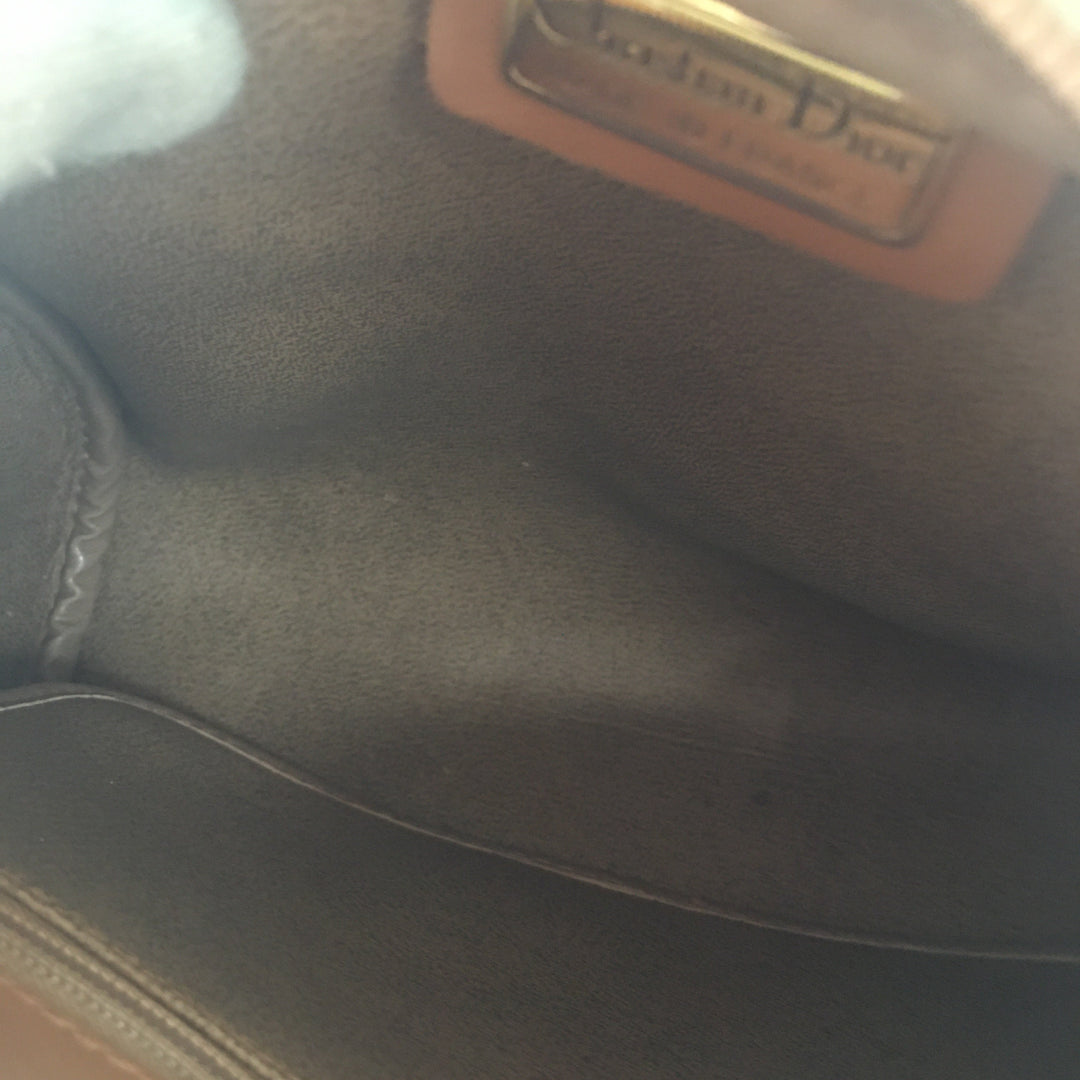 CHRISTIAN Top quality Dior Crossbody Bag in Brown Leather