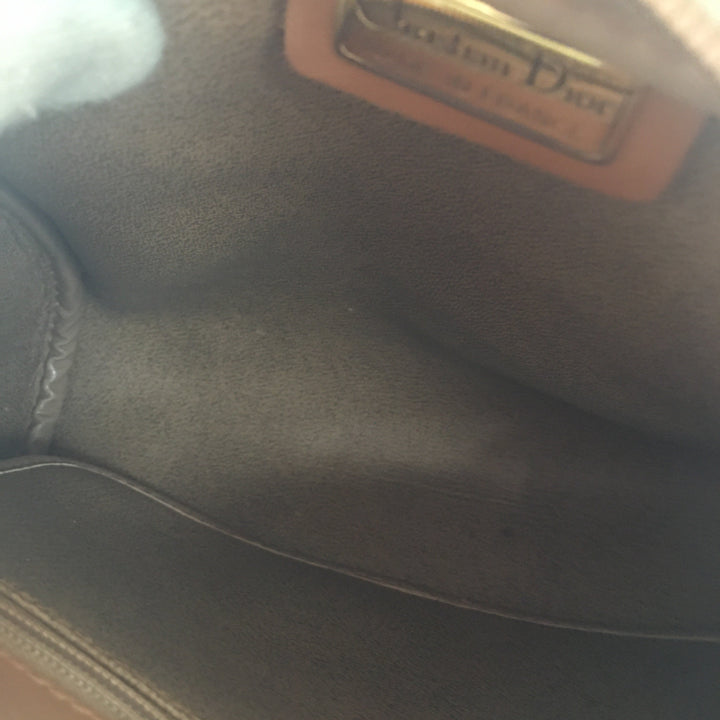 CHRISTIAN Top quality Dior Crossbody Bag in Brown Leather