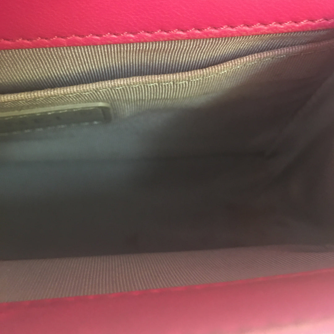 Chanel Boy Shoulder Bag in Pink Velvet