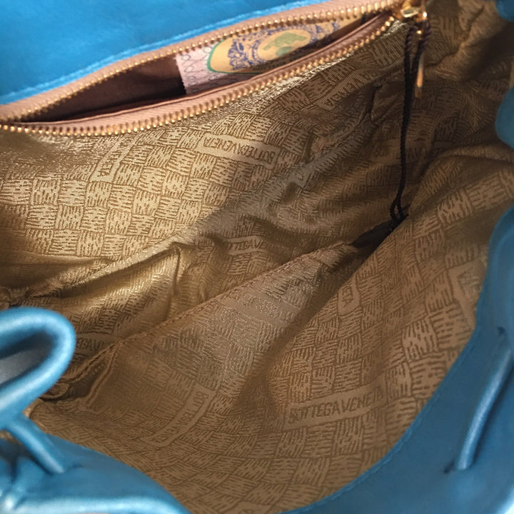 Top Quality Bottega Veneta Backpack in Blue Leather