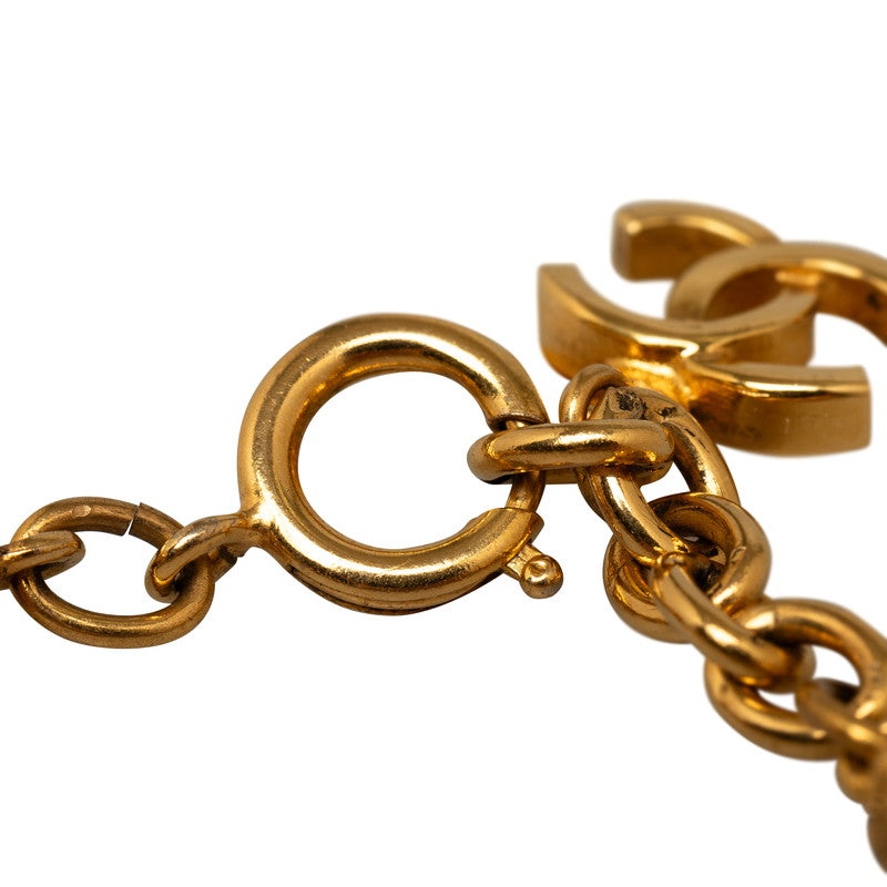 Top Quality Chanel Vintage Coco Mark Ball Bracelet Gold Plated Women's