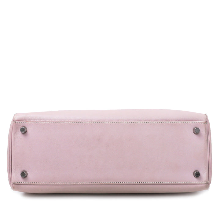 Hermes Rose Dragee Swift Kelly 28 Bag