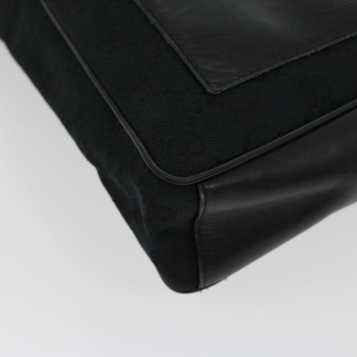 GUCCI GG Canvas Shoulder Bag Black  ki2082