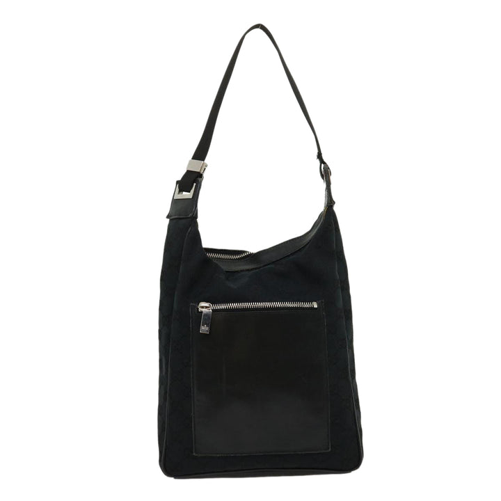 GUCCI GG Canvas Shoulder Bag Black  ki2082