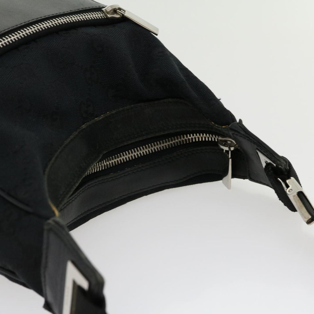 GUCCI GG Canvas Shoulder Bag Black  ki2082