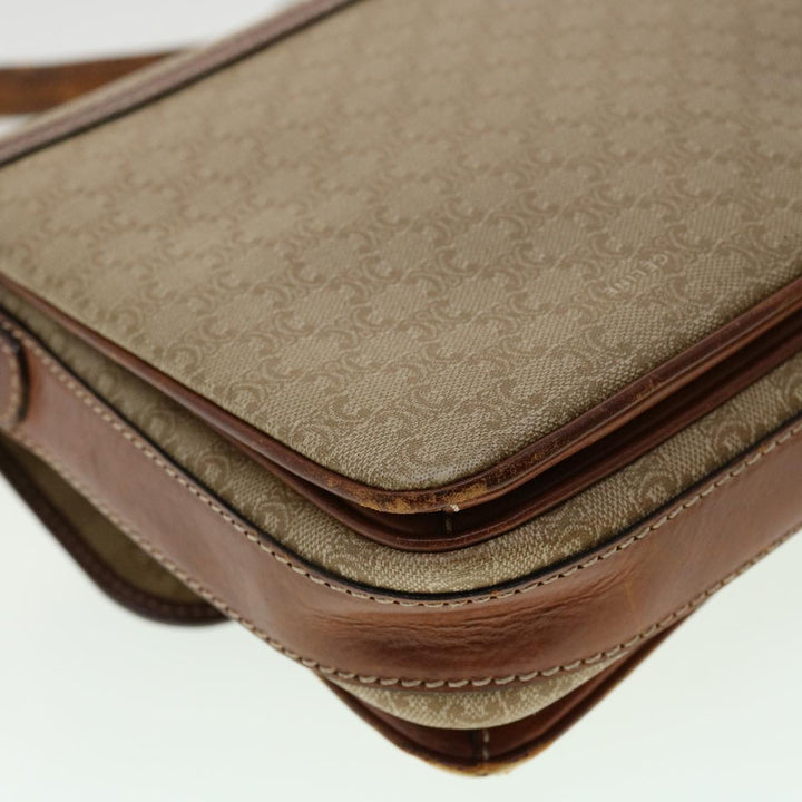 Celine Macadam Canvas Shoulder Bag Beige  ki2254
