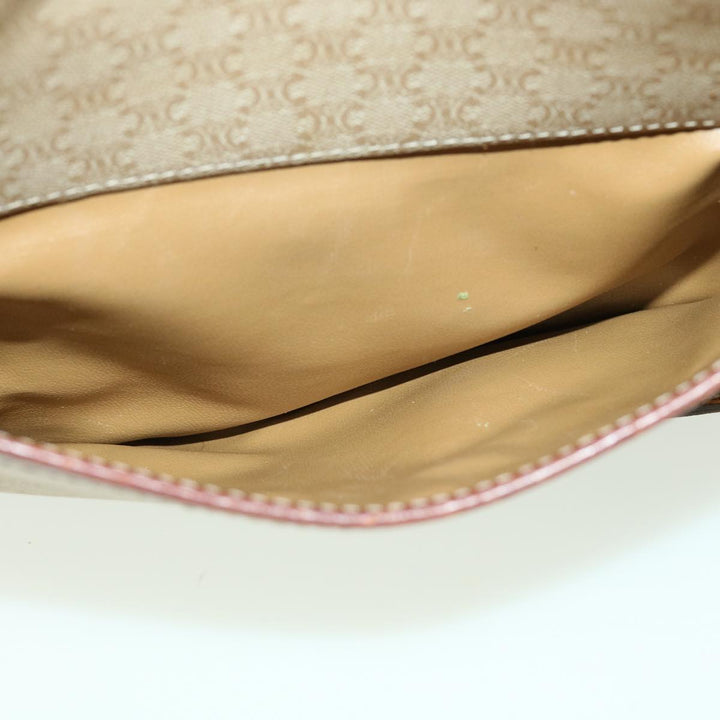 Celine Macadam Canvas Shoulder Bag Beige  ki2254