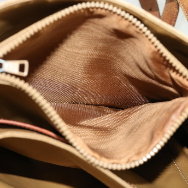 Celine Macadam Canvas Shoulder Bag Beige  ki2254
