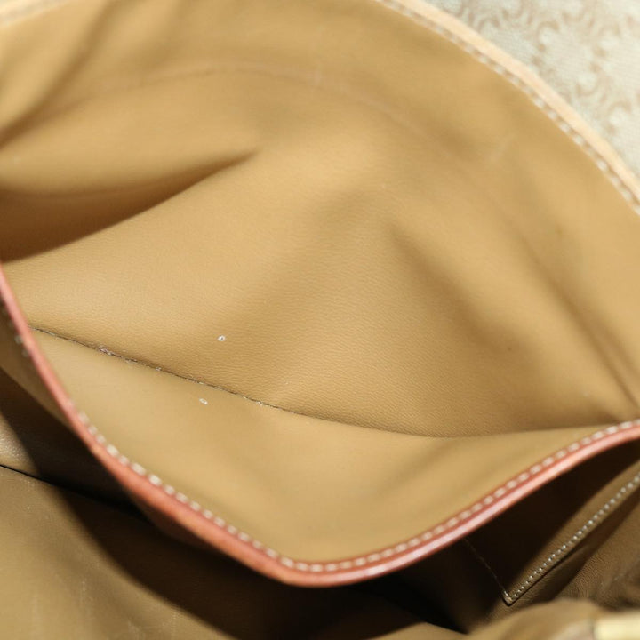 Celine Macadam Canvas Shoulder Bag Beige  ki2254