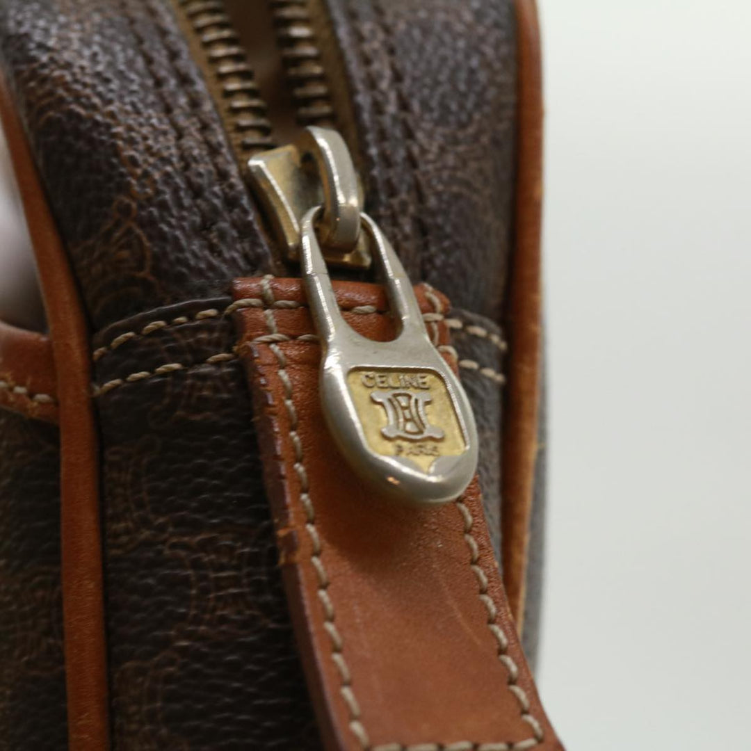 Celine Macadam Canvas Clutch Bag Brown  ki2485
