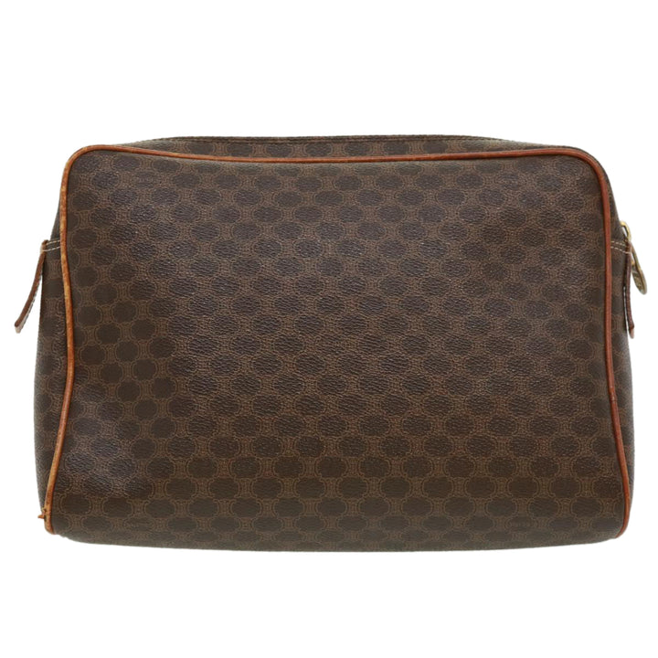 Celine Macadam Canvas Clutch Bag Brown  ki2485