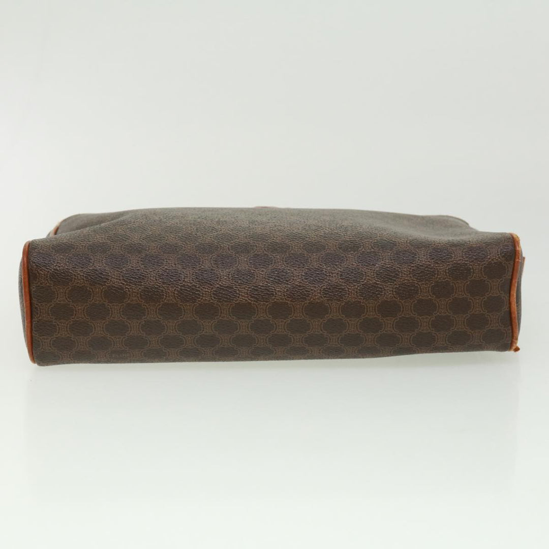 Celine Macadam Canvas Clutch Bag Brown  ki2485