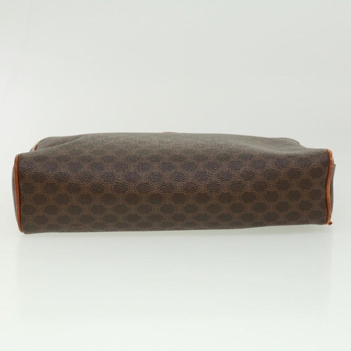 Celine Macadam Canvas Clutch Bag Brown  ki2485