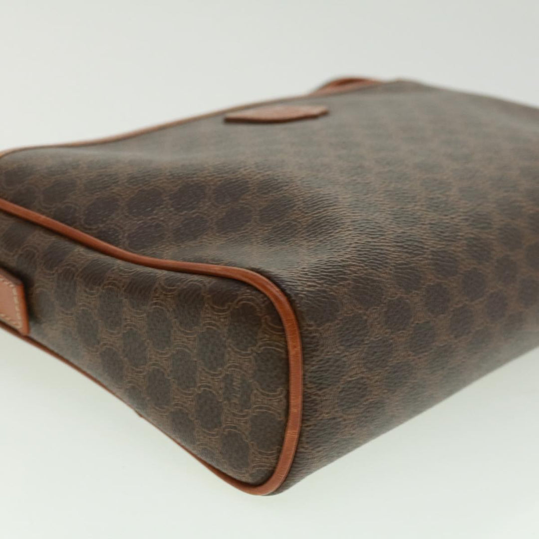Celine Macadam Canvas Clutch Bag Brown  ki2485