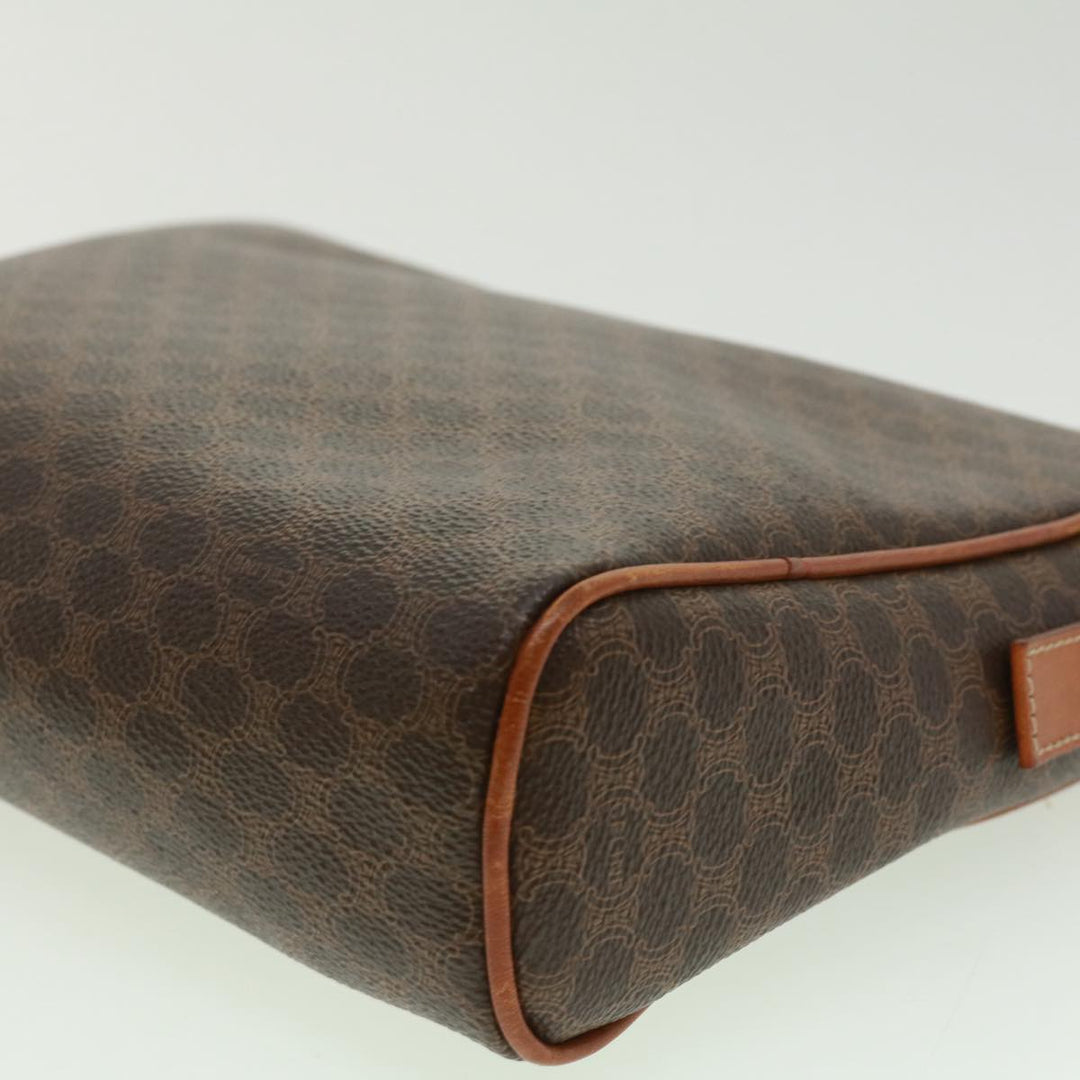 Celine Macadam Canvas Clutch Bag Brown  ki2485
