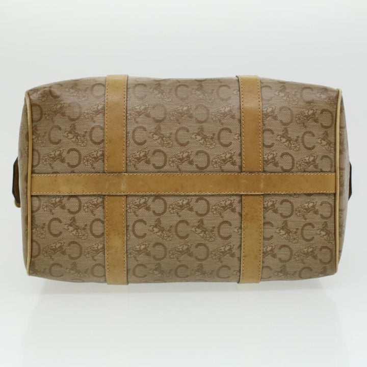Celine C Macadam Canvas Hand Bag Beige  ki2542
