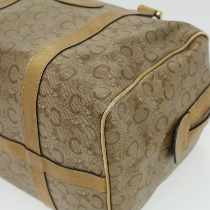 Celine C Macadam Canvas Hand Bag Beige  ki2542