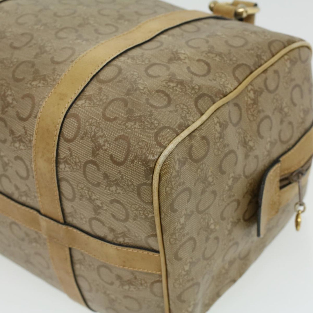 Celine C Macadam Canvas Hand Bag Beige  ki2542