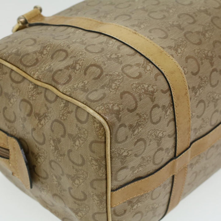 Celine C Macadam Canvas Hand Bag Beige  ki2542