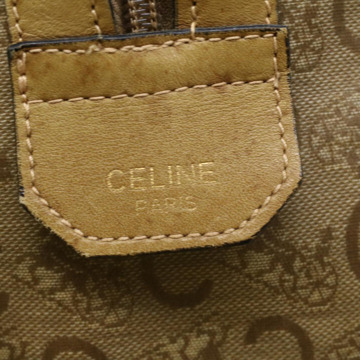 Celine C Macadam Canvas Hand Bag Beige  ki2542