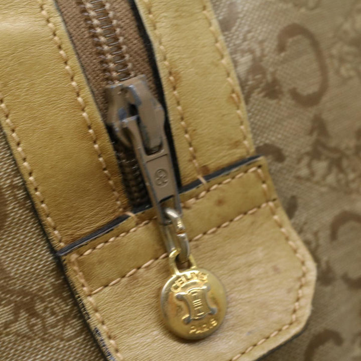 Celine C Macadam Canvas Hand Bag Beige  ki2542